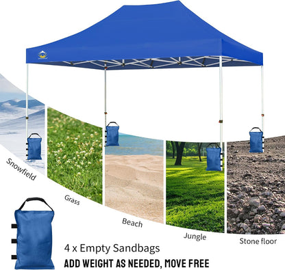 Sand Bags for Canopy Legs, 120 LBS, Black (Unfilled)