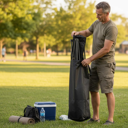 Extra Large Folding Chair Carry Bag (Black, 27“X35")