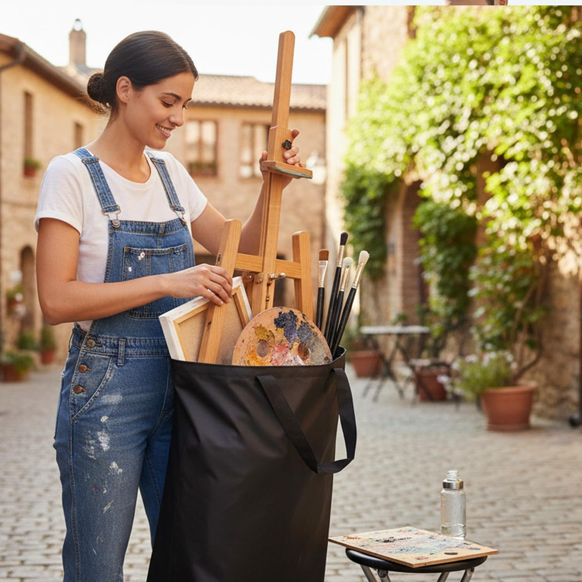 Extra Large Folding Chair Carry Bag (Black, 27“X35")
