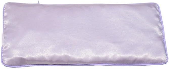 Flexseed Eye Pillow, Hot or Cold Weighted Satin Eye Mask, Microwaveable Moist Heat Eye Compress, Unscented Washable, Perfect for Sleeping, Yoga, Migraine Relief, Pack of 2