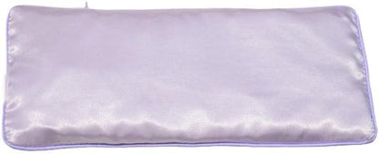 Flexseed Eye Pillow, Hot or Cold Weighted Satin Eye Mask, Microwaveable Moist Heat Eye Compress, Unscented Washable, Perfect for Sleeping, Yoga, Migraine Relief, Pack of 2