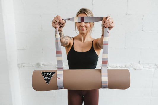 Natural Rubber Yoga Mat, 6mm Thick (Midnight) (Earth) – Perfect for Yoga