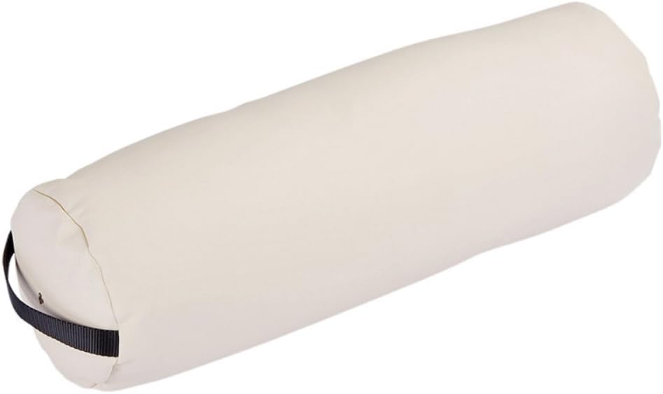 Bolster Pillow Fluffy – Durable Massage Bolster, 100% PU Upholstery incl. Strap Handle/Professional Quality for Massage Tables/Back Pain Relief
