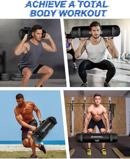Aqua Bags for Workout 5-45lbs - Ultimate Core Water Weights Aqua Bag - Portable Stability Fitness -Stability, Core and Balance Training - Portable Fitness Equipment - Includes Three Bags