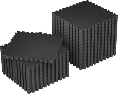 1" Extra-Thick Rubber Top Exercise Mat, Gym Flooring for Home Gym