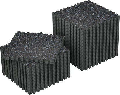 1" Extra-Thick Rubber Top Exercise Mat, Gym Flooring for Home Gym