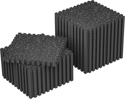 1" Extra-Thick Rubber Top Exercise Mat, Gym Flooring for Home Gym