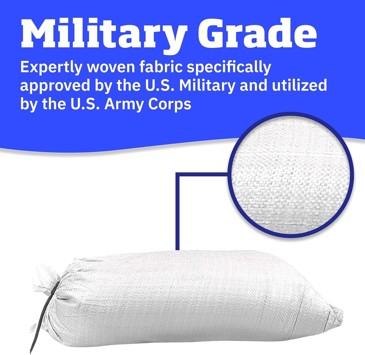 Heavy Duty Sandbags with Ties, 14x26, Empty, Green, Pack of 50