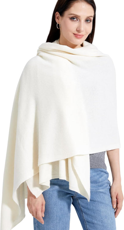 Soft Cashmere Blend Wrap Chic Scarf Stole for Women Wayfarer Travel Extra Large 87"x28" - Colors A