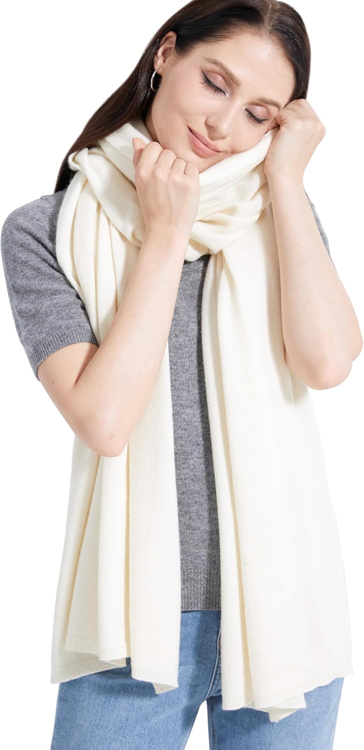 Soft Cashmere Blend Wrap Chic Scarf Stole for Women Wayfarer Travel Extra Large 87"x28" - Colors A