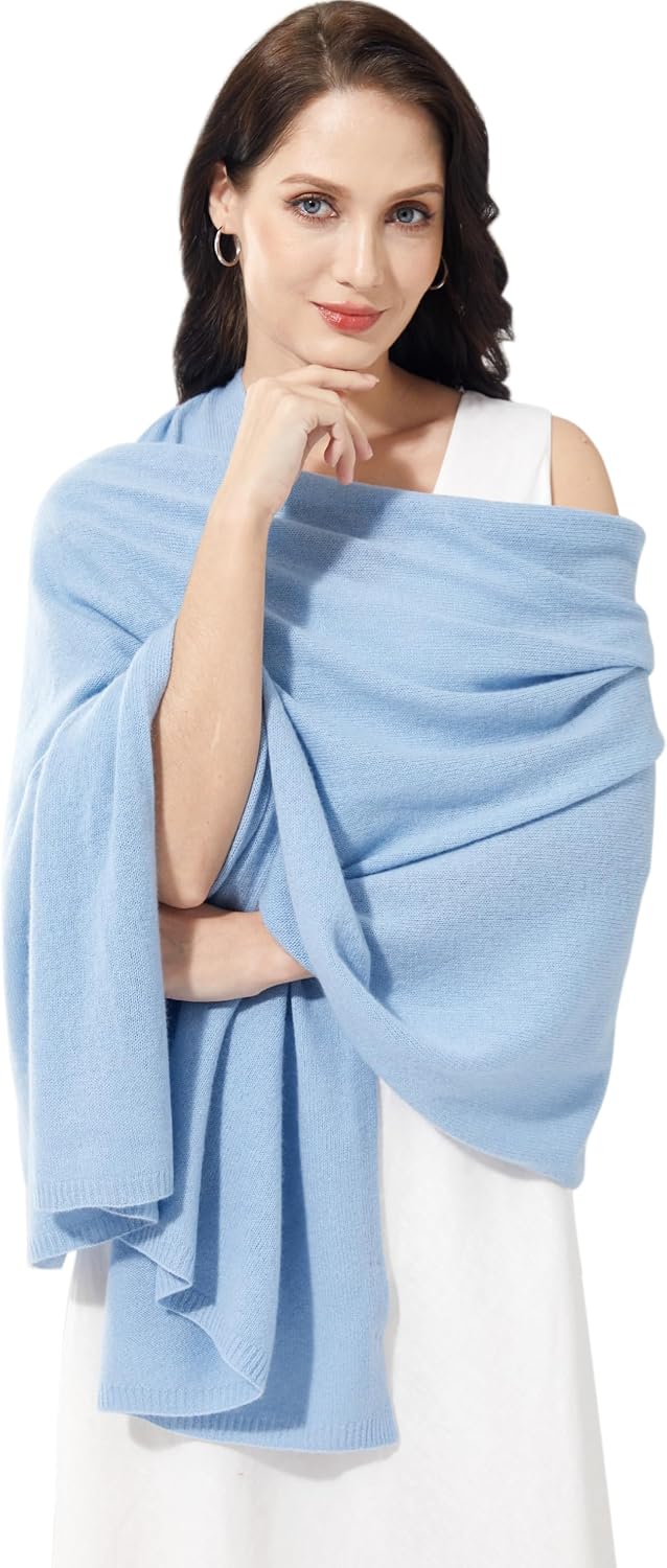 Soft Cashmere Blend Wrap Chic Scarf Stole for Women Wayfarer Travel Extra Large 87"x28" - Colors A
