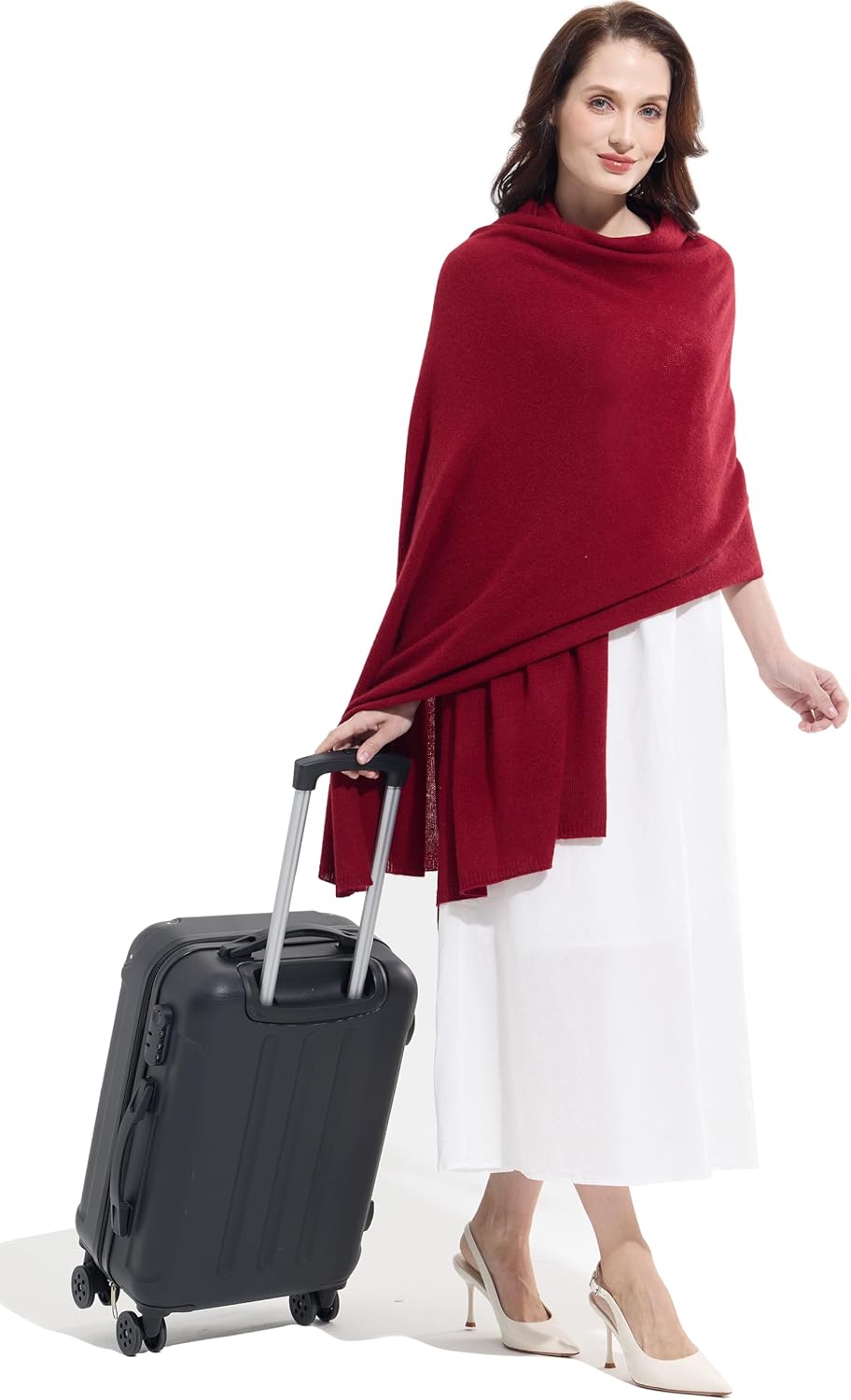 Soft Cashmere Blend Wrap Chic Scarf Stole for Women Wayfarer Travel Extra Large 87"x28" - Colors A
