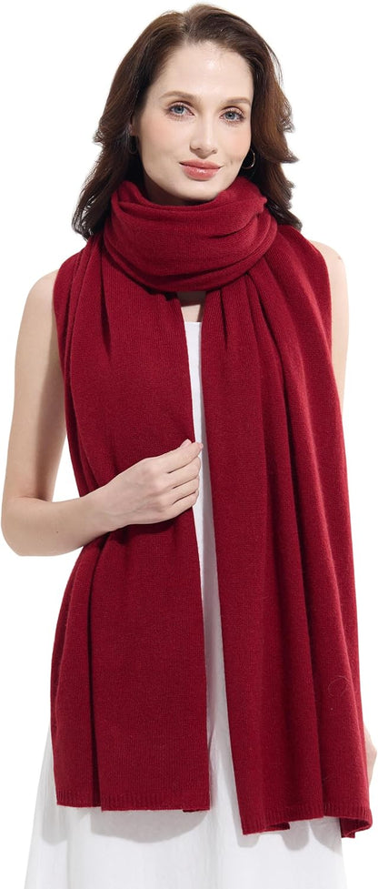 Soft Cashmere Blend Wrap Chic Scarf Stole for Women Wayfarer Travel Extra Large 87"x28" - Colors A