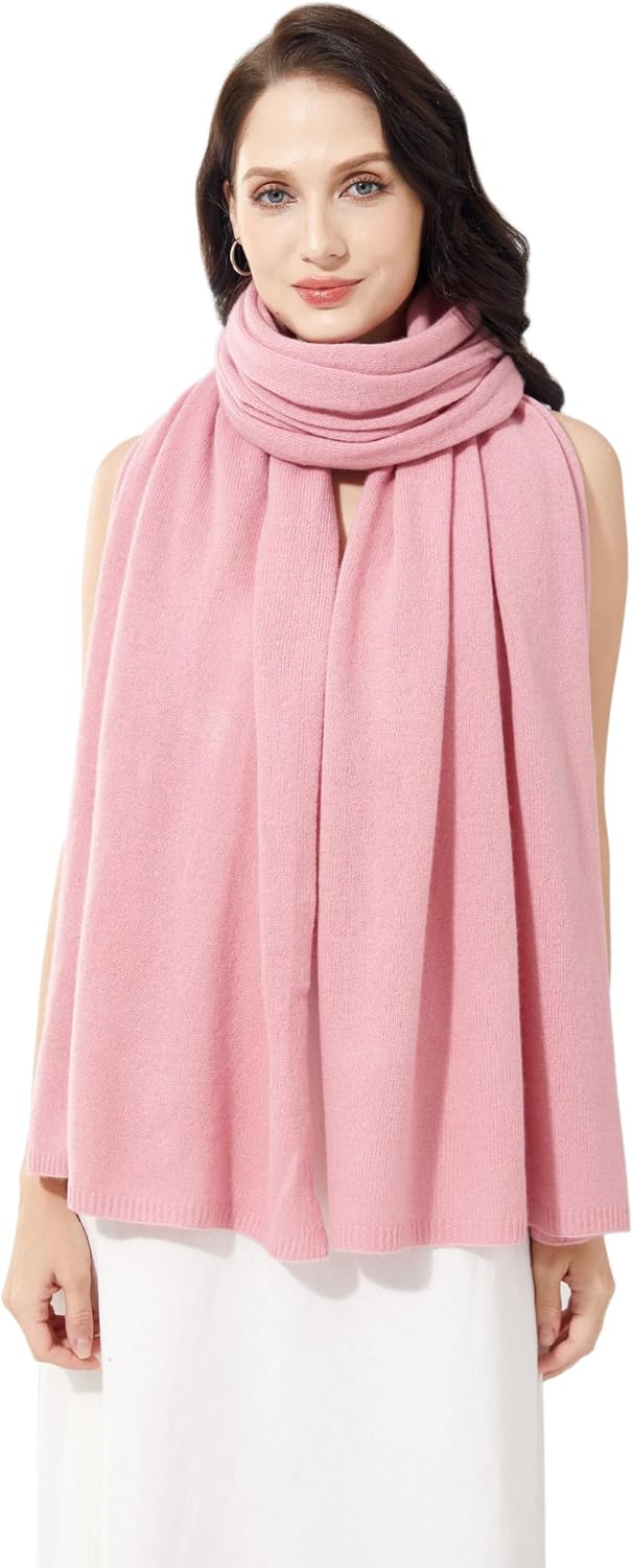 Soft Cashmere Blend Wrap Chic Scarf Stole for Women Wayfarer Travel Extra Large 87"x28" - Colors A