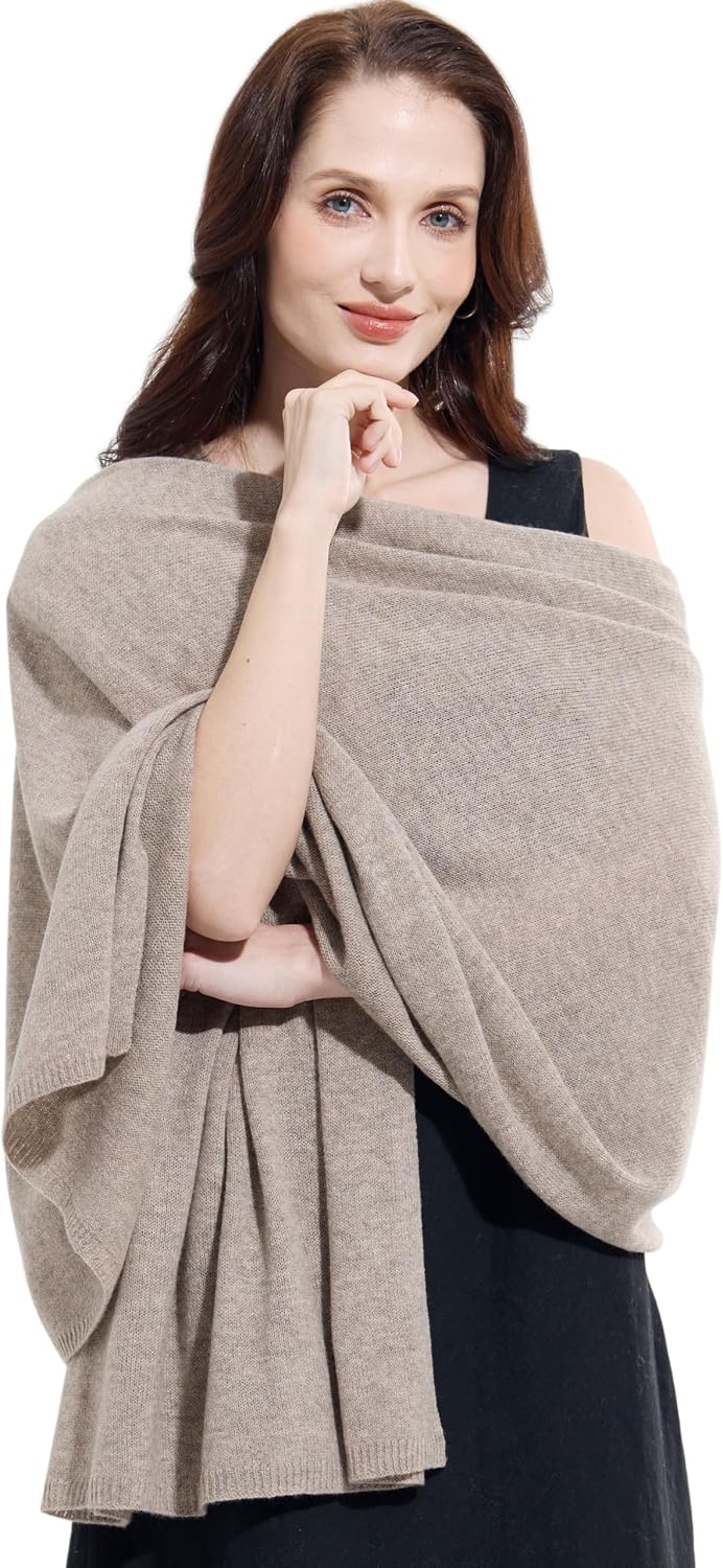 Soft Cashmere Blend Wrap Chic Scarf Stole for Women Wayfarer Travel Extra Large 87"x28" - Colors A