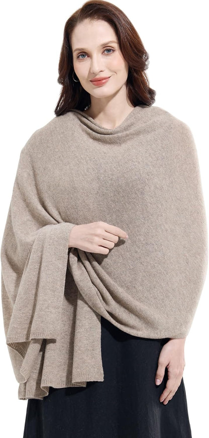 Soft Cashmere Blend Wrap Chic Scarf Stole for Women Wayfarer Travel Extra Large 87"x28" - Colors A