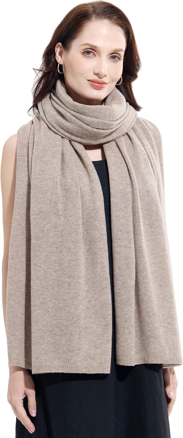 Soft Cashmere Blend Wrap Chic Scarf Stole for Women Wayfarer Travel Extra Large 87"x28" - Colors A