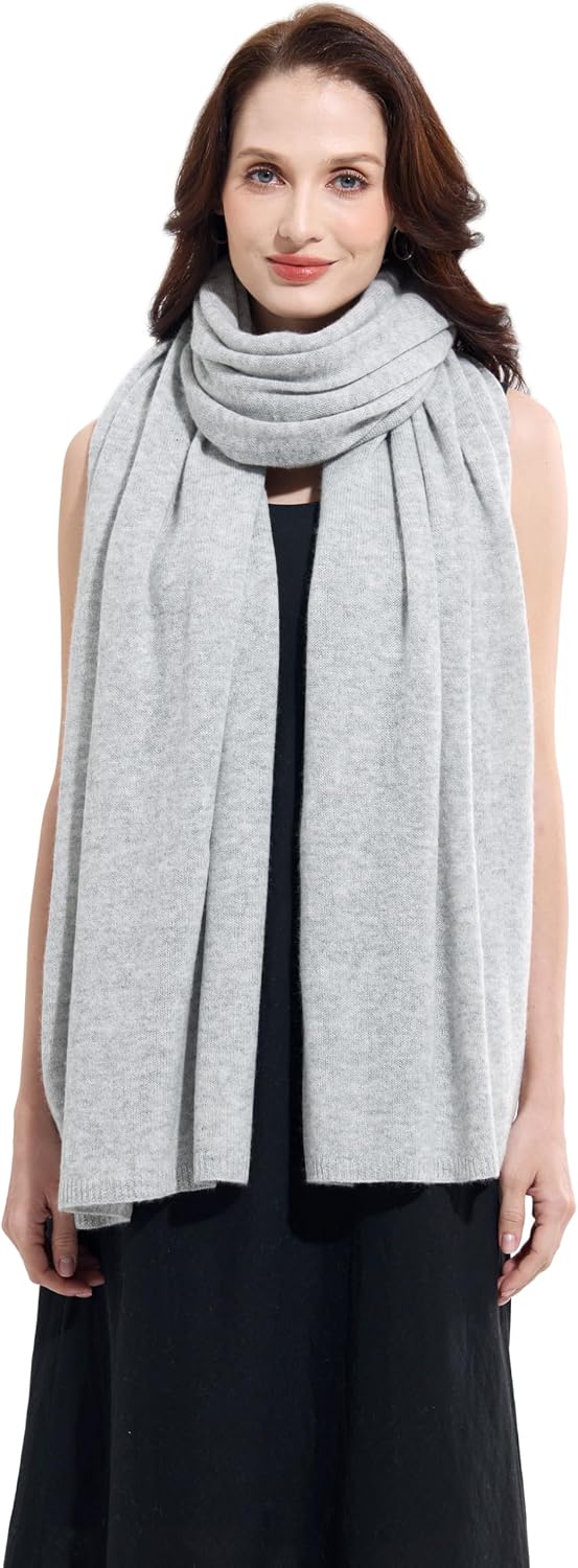Soft Cashmere Blend Wrap Chic Scarf Stole for Women Wayfarer Travel Extra Large 87"x28" - Colors A