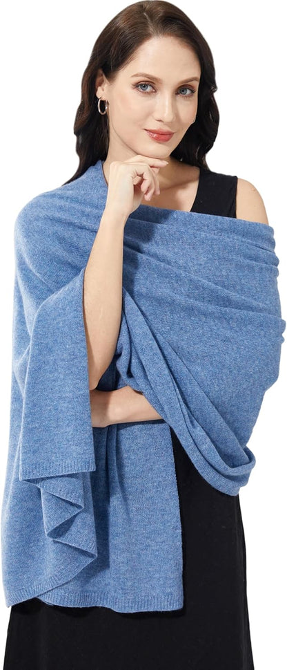 Soft Cashmere Blend Wrap Chic Scarf Stole for Women Wayfarer Travel Extra Large 87"x28" - Colors A
