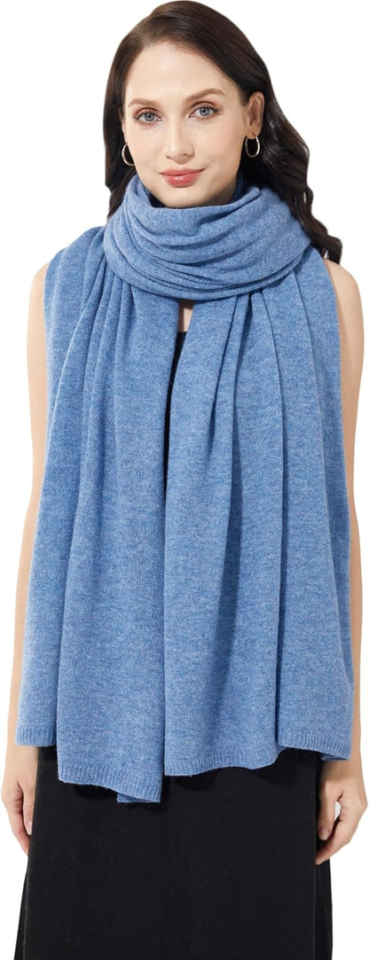 Soft Cashmere Blend Wrap Chic Scarf Stole for Women Wayfarer Travel Extra Large 87"x28" - Colors A