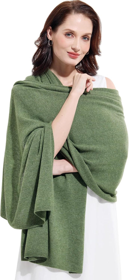 Soft Cashmere Blend Wrap Chic Scarf Stole for Women Wayfarer Travel Extra Large 87"x28" - Colors A