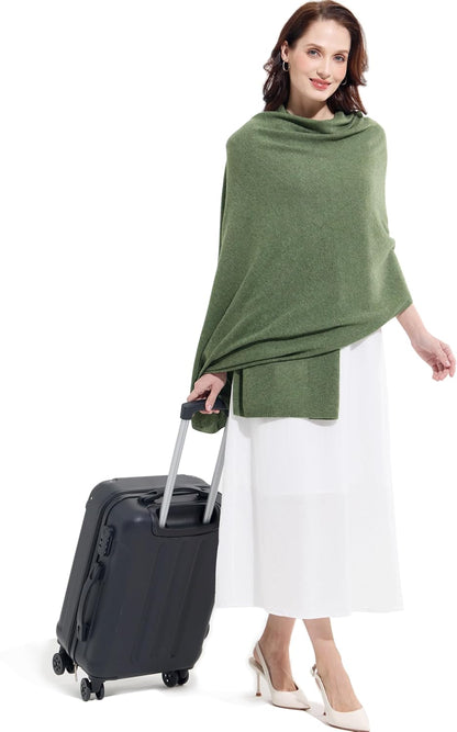 Soft Cashmere Blend Wrap Chic Scarf Stole for Women Wayfarer Travel Extra Large 87"x28" - Colors A