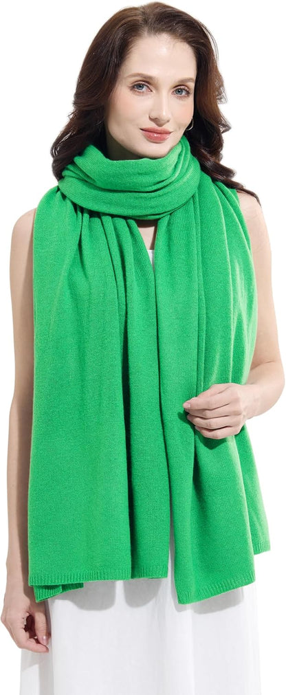 Soft Cashmere Blend Wrap Chic Scarf Stole for Women Wayfarer Travel Extra Large 87"x28" - Colors A