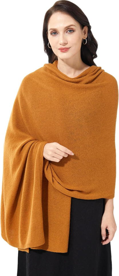 Soft Cashmere Blend Wrap Chic Scarf Stole for Women Wayfarer Travel Extra Large 87"x28" - Colors A