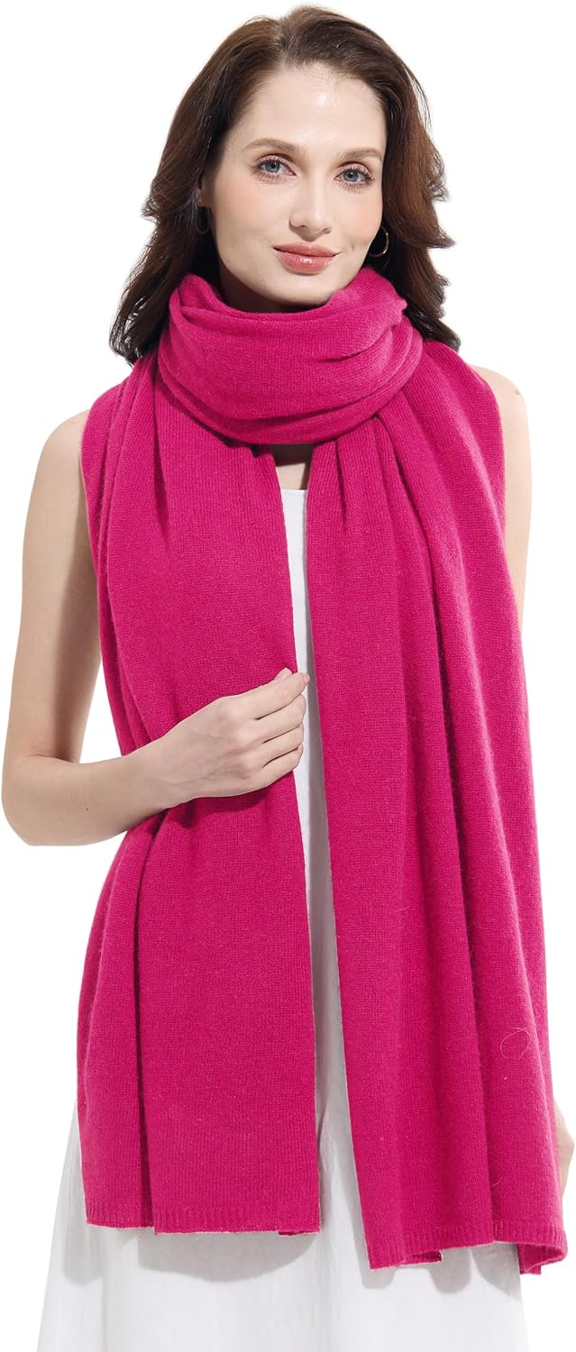 Soft Cashmere Blend Wrap Chic Scarf Stole for Women Wayfarer Travel Extra Large 87"x28" - Colors A