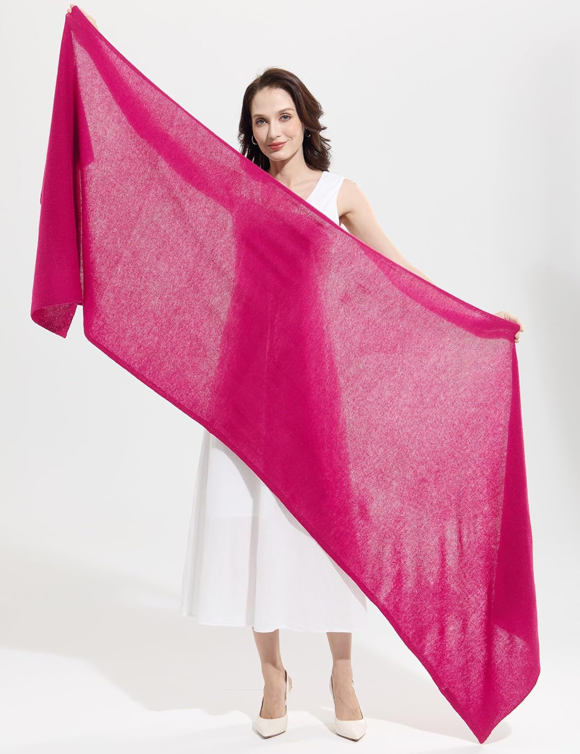 Soft Cashmere Blend Wrap Chic Scarf Stole for Women Wayfarer Travel Extra Large 87"x28" - Colors A