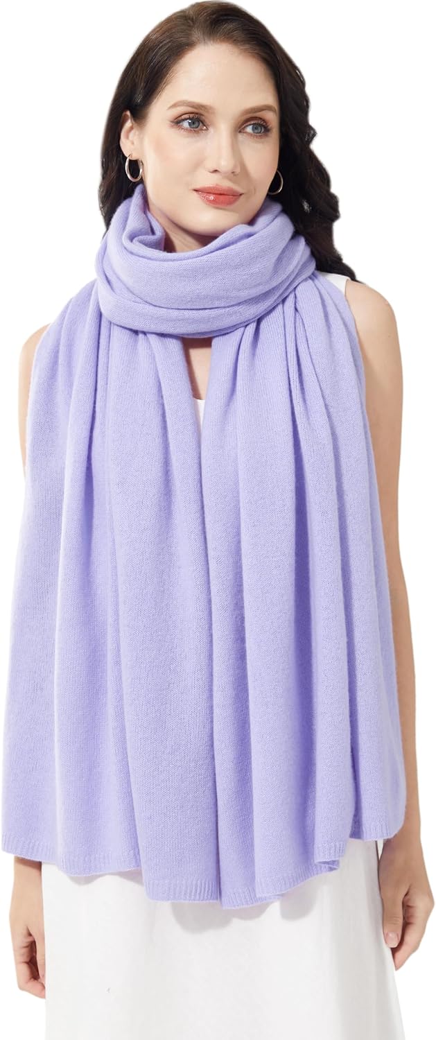 Soft Cashmere Blend Wrap Chic Scarf Stole for Women Wayfarer Travel Extra Large 87"x28" - Colors A