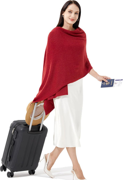 Soft Cashmere Blend Wrap Chic Scarf Stole for Women Wayfarer Travel Extra Large 87"x28" - Colors A
