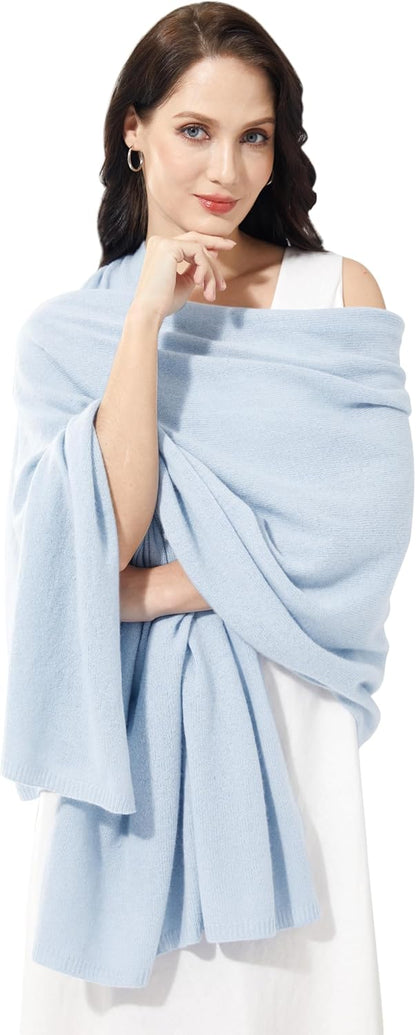 Soft Cashmere Blend Wrap Chic Scarf Stole for Women Wayfarer Travel Extra Large 87"x28" - Colors A