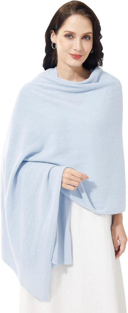 Soft Cashmere Blend Wrap Chic Scarf Stole for Women Wayfarer Travel Extra Large 87"x28" - Colors A