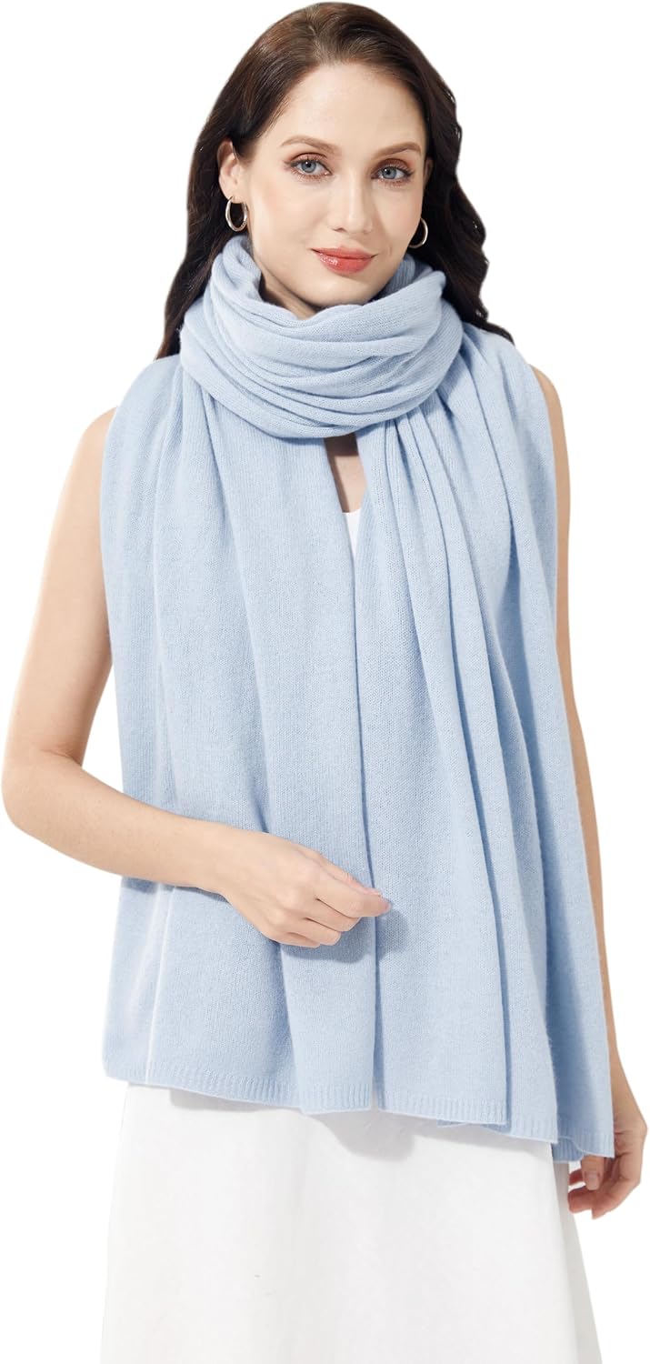 Soft Cashmere Blend Wrap Chic Scarf Stole for Women Wayfarer Travel Extra Large 87"x28" - Colors A