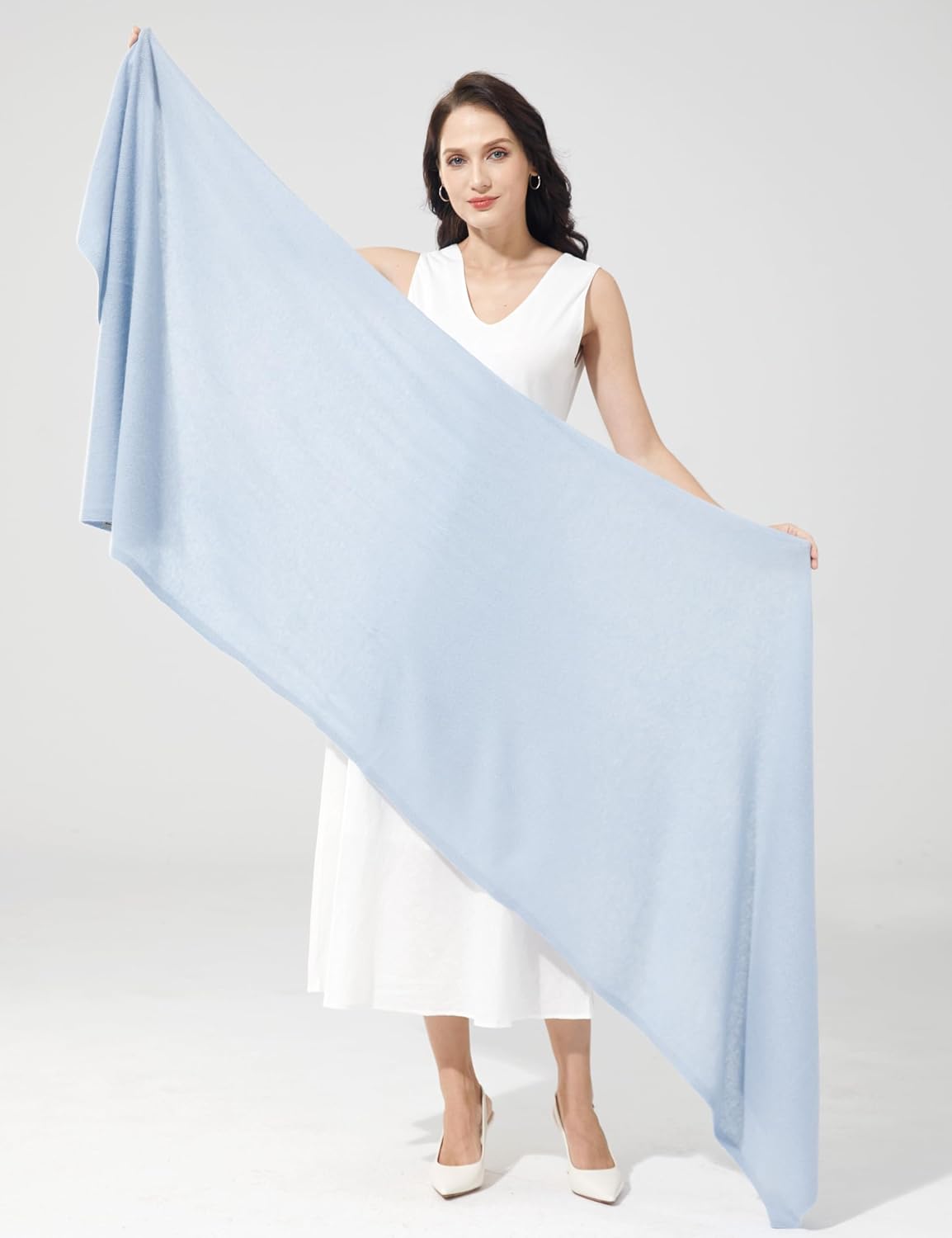 Soft Cashmere Blend Wrap Chic Scarf Stole for Women Wayfarer Travel Extra Large 87"x28" - Colors A