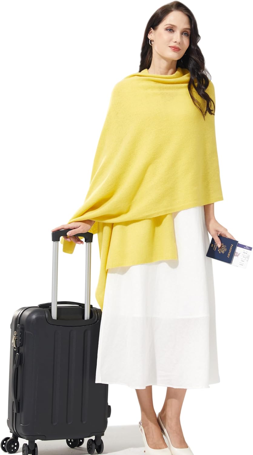 Soft Cashmere Blend Wrap Chic Scarf Stole for Women Wayfarer Travel Extra Large 87"x28" - Colors A