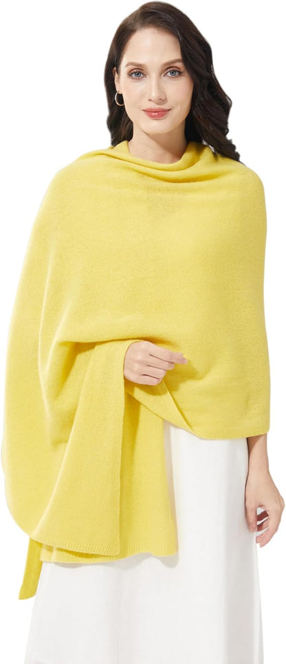 Soft Cashmere Blend Wrap Chic Scarf Stole for Women Wayfarer Travel Extra Large 87"x28" - Colors A