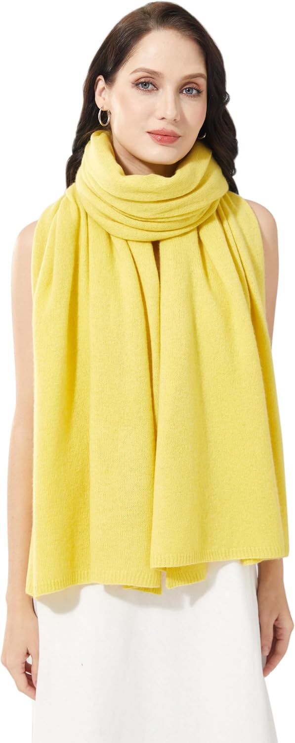 Soft Cashmere Blend Wrap Chic Scarf Stole for Women Wayfarer Travel Extra Large 87"x28" - Colors A