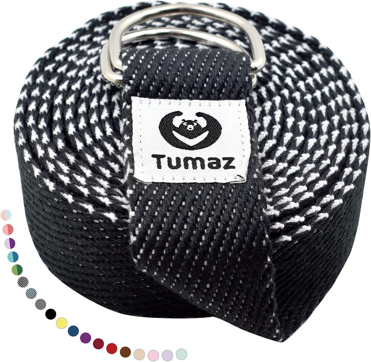 Yoga Strap for Stretching with Adjustable D-Ring, 6/8/10 ft
