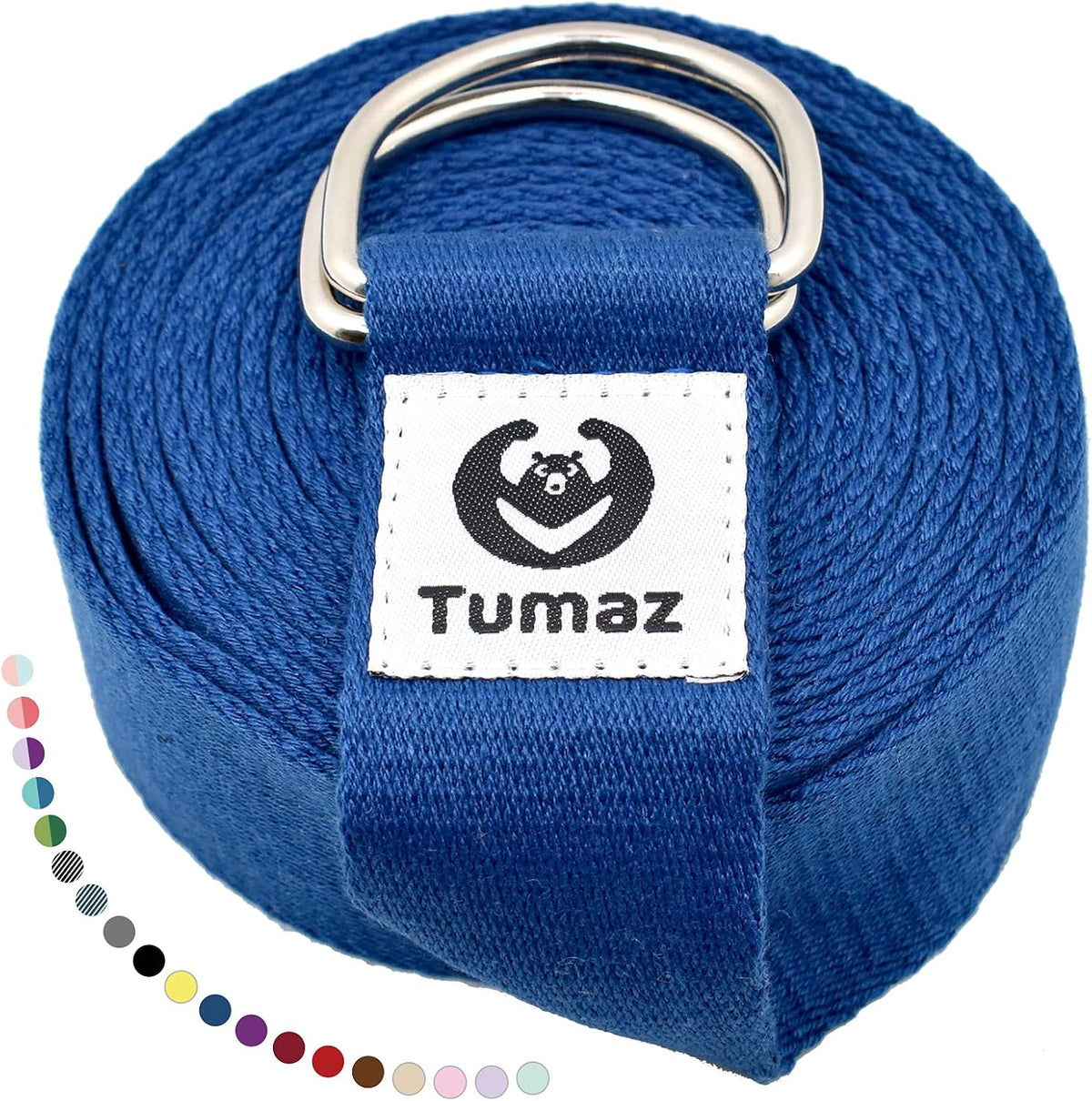 Yoga Strap for Stretching with Adjustable D-Ring, 6/8/10 ft