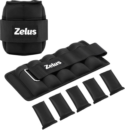 1 Pair Adjustable Ankle Weights, 2 4 6 8 10 lb Modularized Leg Weight Straps for Women Men, Weighted Ankle Weight Set with Removable Sandbags, 1-5 lb per Ankle Strap for Gym Yoga Jogging Walking