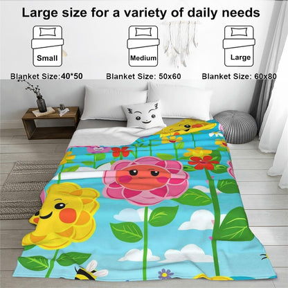Mystical Lotus Flower Flannel Blanket Blue Chakra Design Warm Lightweight Throw Blankets for Sofa Picnic Travel and Gathering Decorate All Season Use Yoga and Meditation Lovers Gifts 50x60in