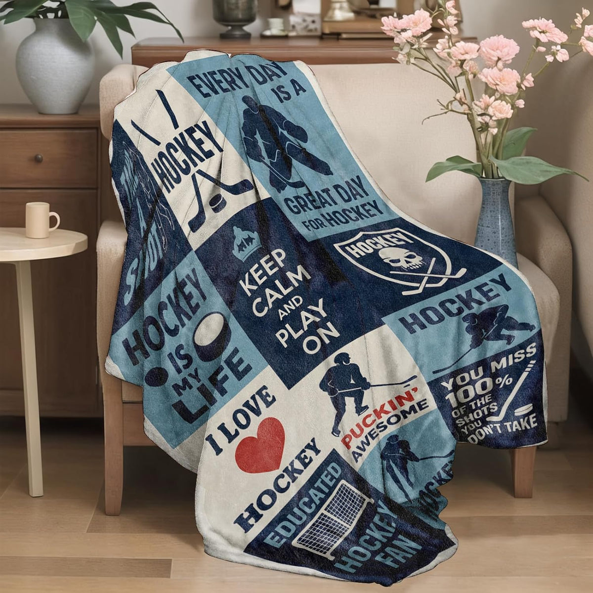 Mystical Lotus Flower Flannel Blanket Blue Chakra Design Warm Lightweight Throw Blankets for Sofa Picnic Travel and Gathering Decorate All Season Use Yoga and Meditation Lovers Gifts 50x60in