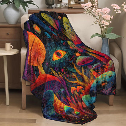 Mystical Lotus Flower Flannel Blanket Blue Chakra Design Warm Lightweight Throw Blankets for Sofa Picnic Travel and Gathering Decorate All Season Use Yoga and Meditation Lovers Gifts 50x60in