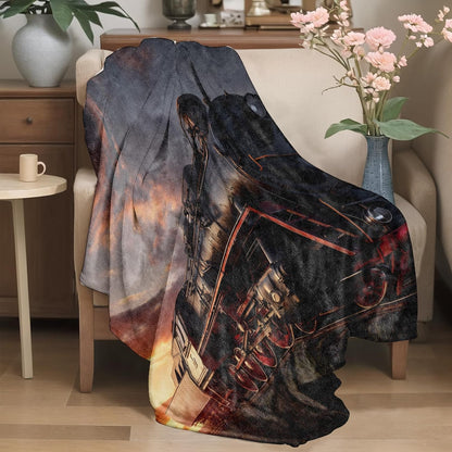 Mystical Lotus Flower Flannel Blanket Blue Chakra Design Warm Lightweight Throw Blankets for Sofa Picnic Travel and Gathering Decorate All Season Use Yoga and Meditation Lovers Gifts 50x60in