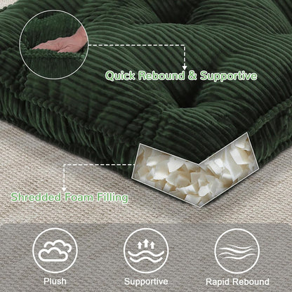 Meditation Floor Cushion, 22x22 Tufted Floor Pillow for Adults