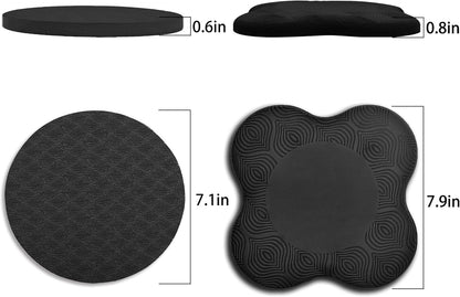Premium Exercise Knee Support Set of 10 | Thick Foam Yoga Pilates Cushion for Women Men | Knees Elbows Wrists Hands Head Protection