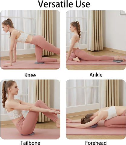 Premium Exercise Knee Support Set of 10 | Thick Foam Yoga Pilates Cushion for Women Men | Knees Elbows Wrists Hands Head Protection