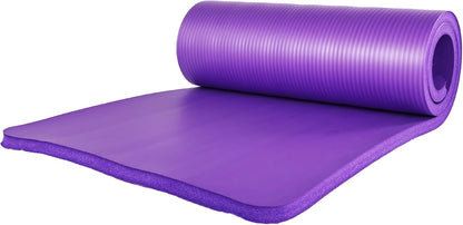 BalanceFrom 7-Piece Yoga Set with 71x24x1 Inches Extra Thick Mat and Carrying Sling – Includes 2 Blocks, Stretch Strap, 2 Towels, and Knee Pad for Home, Studio, and Gym Workouts